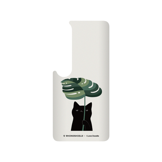 RhinoShield X I Love Doodle SolidSuit Xiaomi Mi 10 Case - Cat and Plant - Umbrella