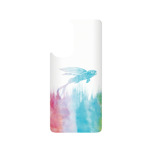 RhinoShield X WasangShow SolidSuit Xiaomi Mi 10T Pro Case - Flying Fish in Waves (Rainbow)