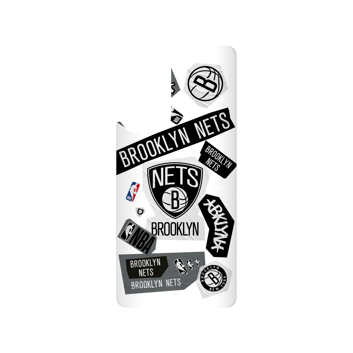 Xiaomi Mi 10T 犀牛盾SolidSuit聯名設計款防摔背蓋手機殼 NBA - 拼貼系列-布魯克林籃網 Brooklyn Nets - Collage
