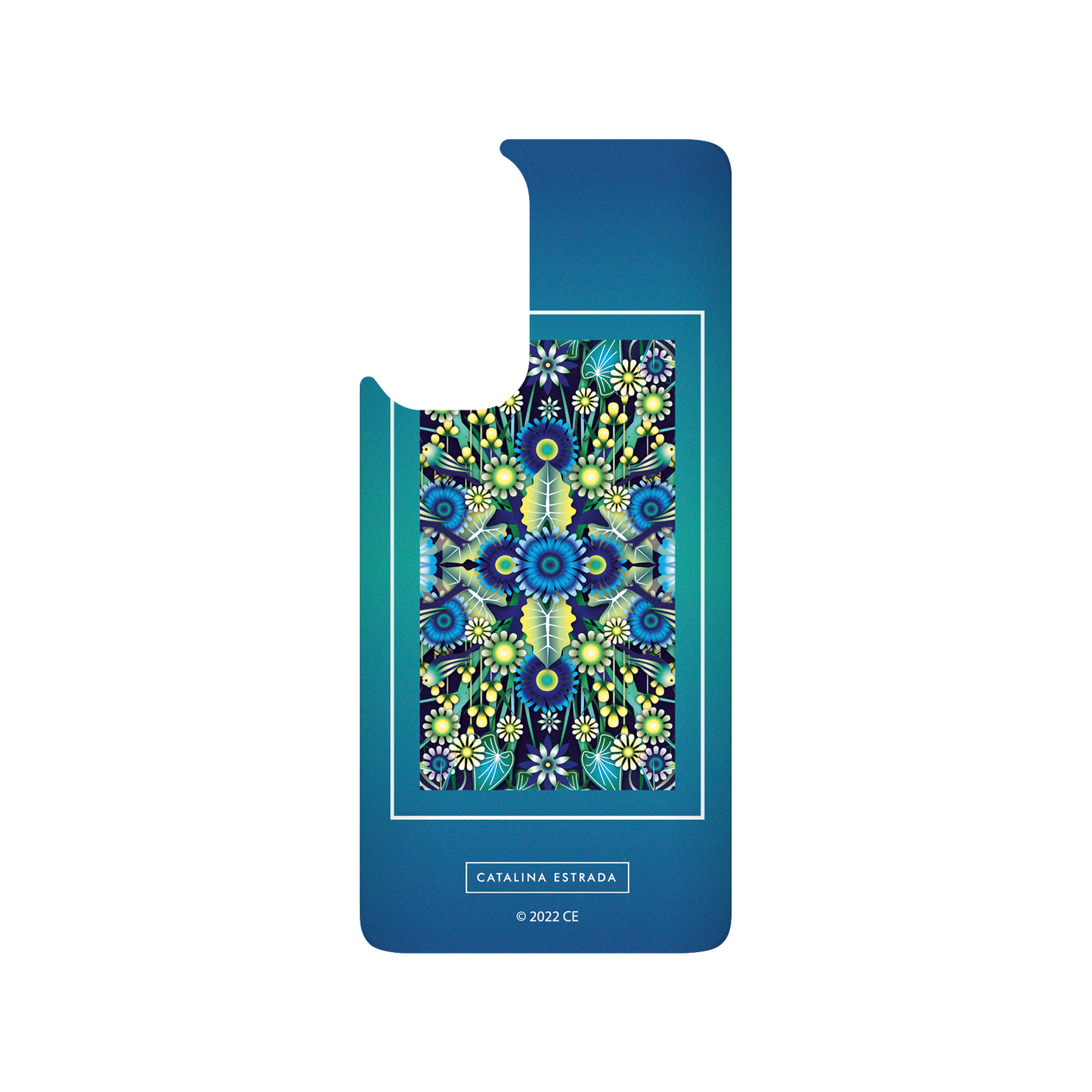 RhinoShield X Catalina Estrada SolidSuit Xiaomi Mi 10T Case - Flower Garden - Blue