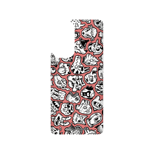 RhinoShield X Lei Melendres SolidSuit Xiaomi Mi 10T Case - Puzzle Heads Red 2 Heads 04.2