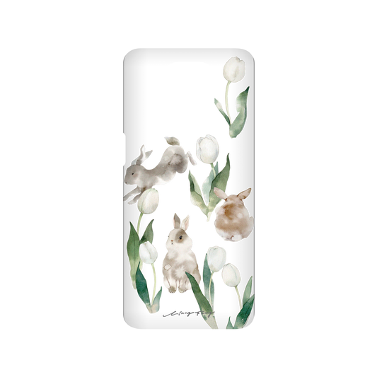 RHINOSHIELD X Liang Feng SolidSuit Redmi Note 9S Case - Rabbits and tulips