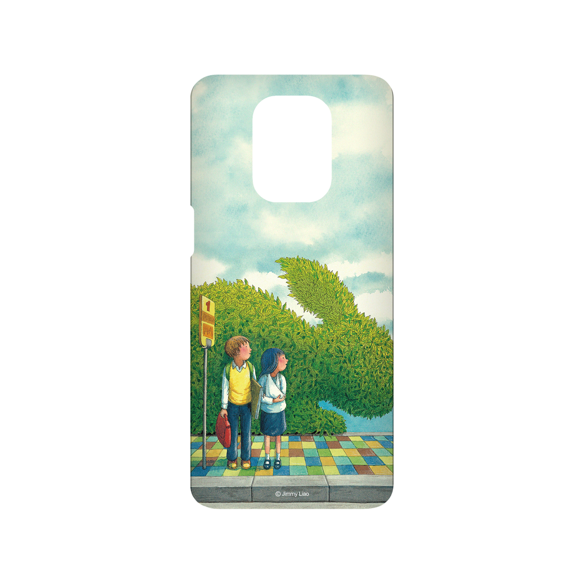RHINOSHIELD X Jimmy SolidSuit Redmi Note 9 Pro (4G) Case - Year of the Rabbit Series - Waiting for the Bus