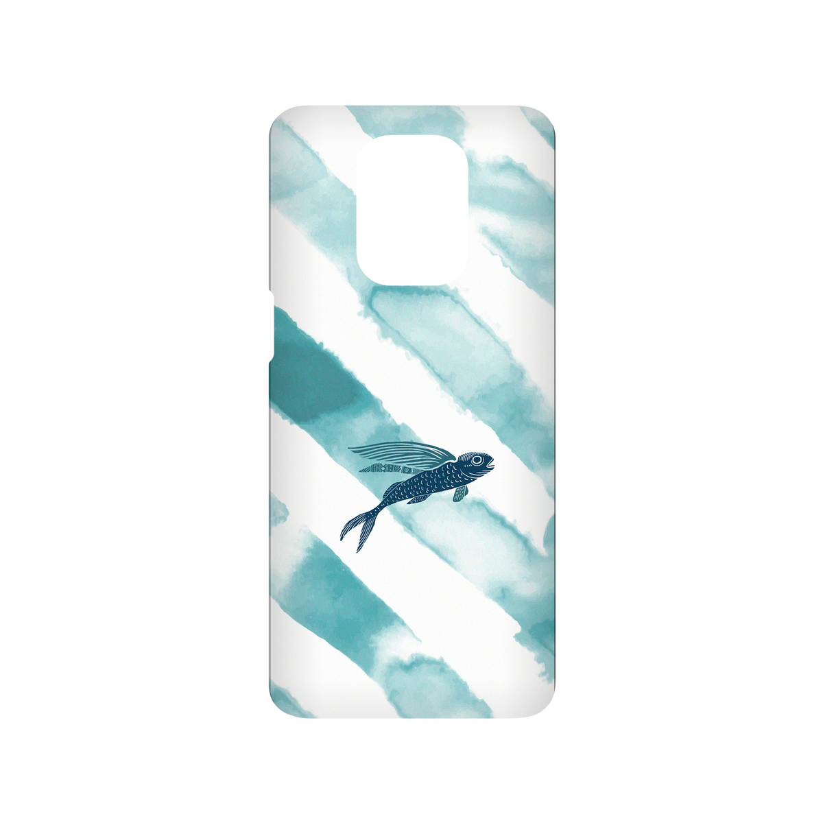 RhinoShield X WasangShow SolidSuit Redmi Note 9 Pro (4G) Case - Ocean WAWA - Flying Fish in Waves
