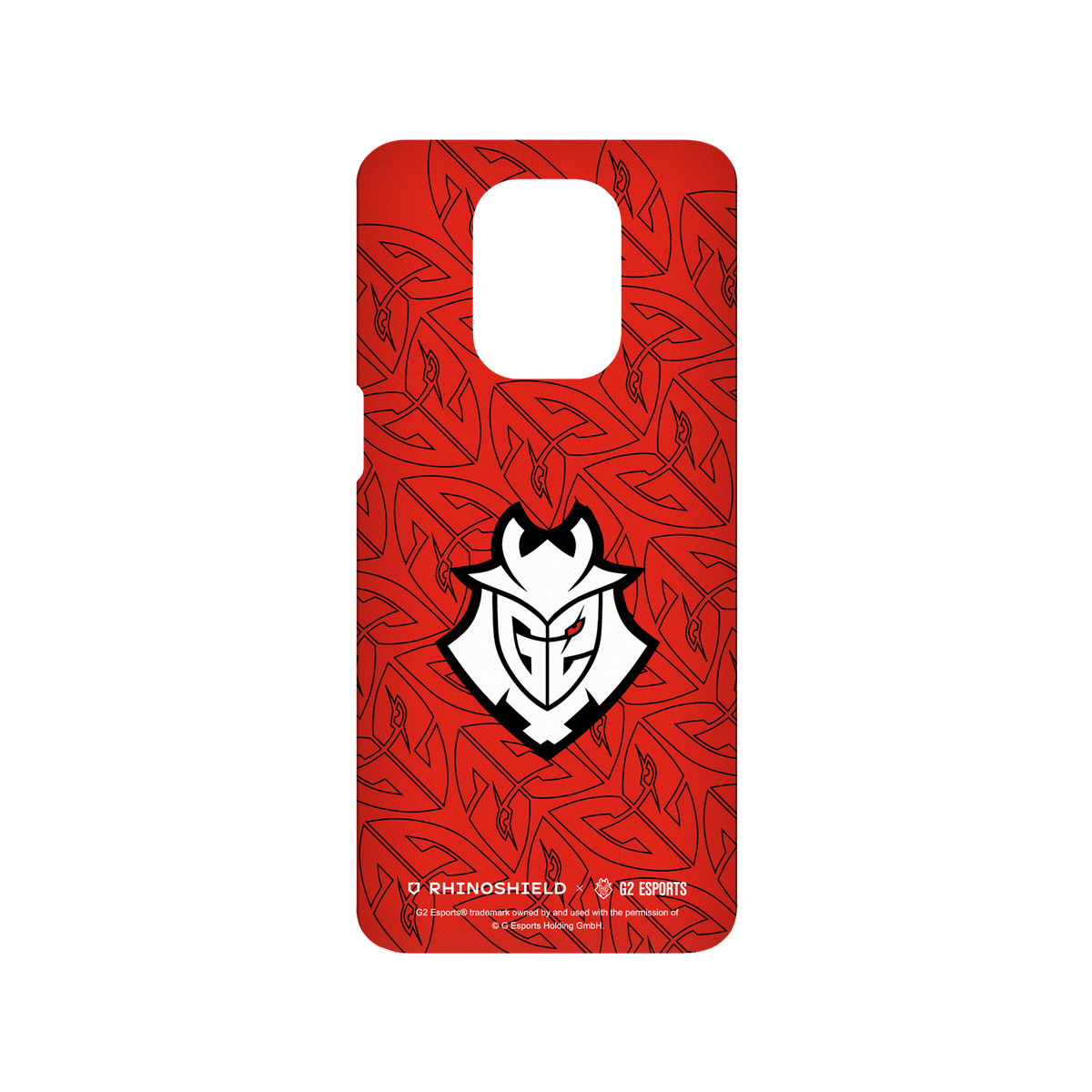 RhinoShield X G2 Esports SolidSuit Redmi Note 9 Pro (4G) Case - G2 - Red Pattern