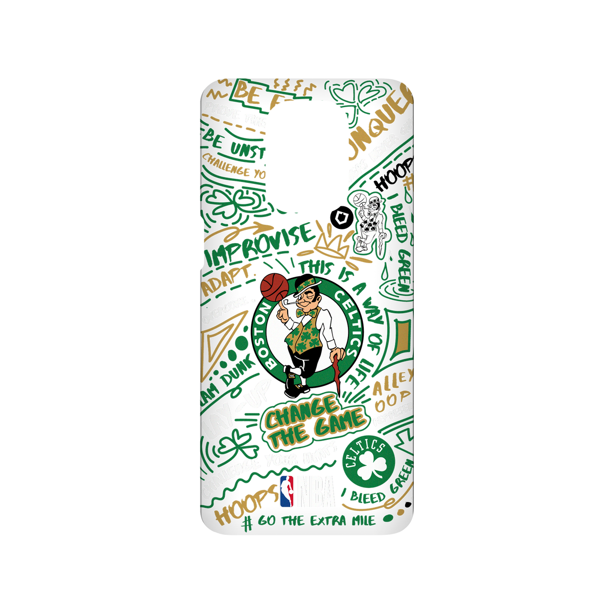 紅米 Note 9 Pro (4G) 犀牛盾SolidSuit聯名設計款防摔背蓋手機殼 NBA - 塗鴉系列-波士頓塞爾提克 Boston Celtics - Graffiti