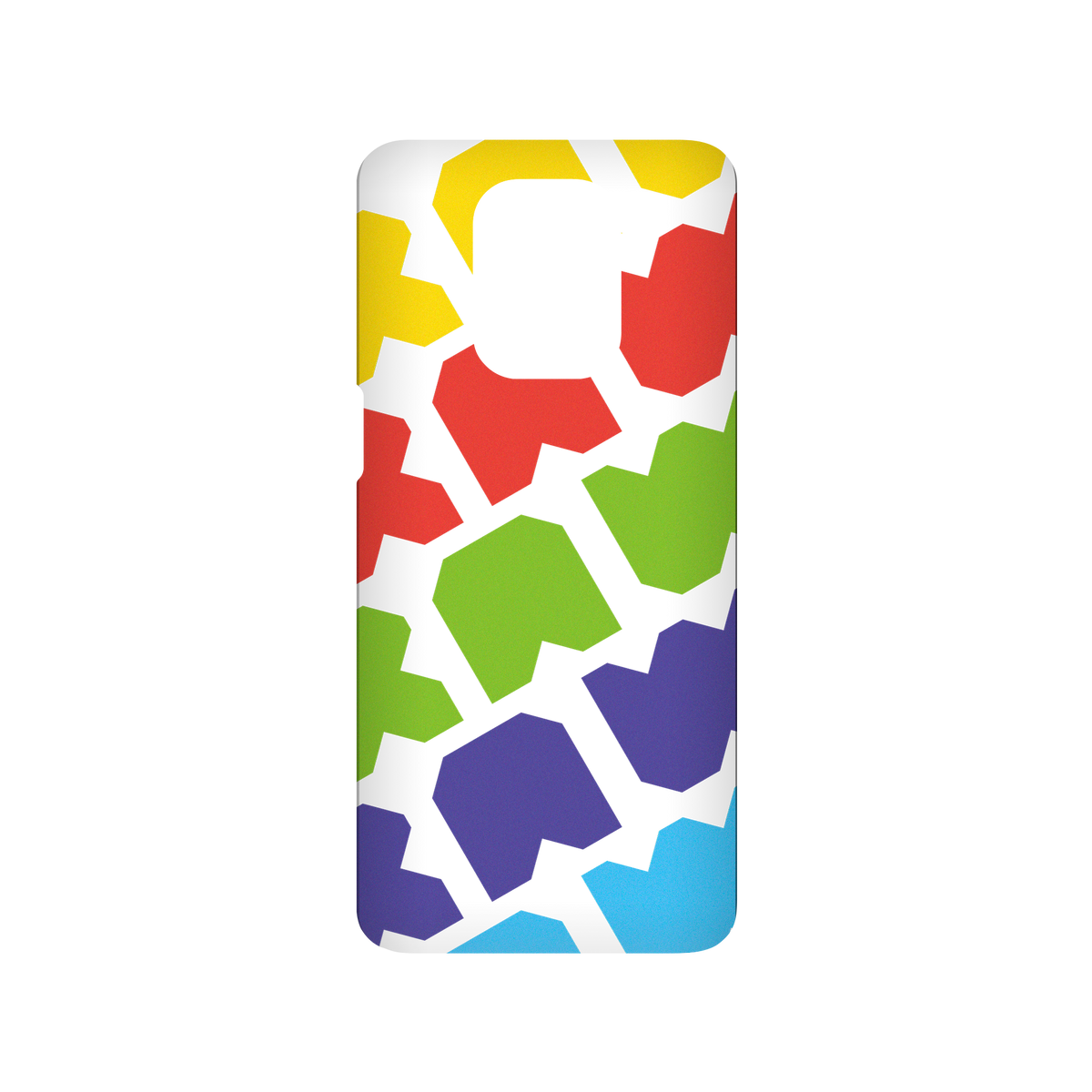 RhinoShield X JOCR SolidSuit Redmi Note 9 Pro (4G) Case - Raw Rainbow Pattern Big