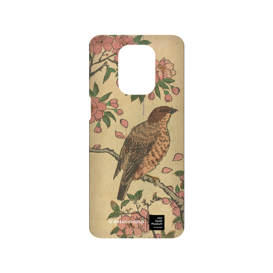 RHINOSHIELD X Van Gogh Museum  SolidSuit Redmi Note 9 Pro (4G) Case - Cherry Blossoms and Shrike - Utagawa Hiroshige III
