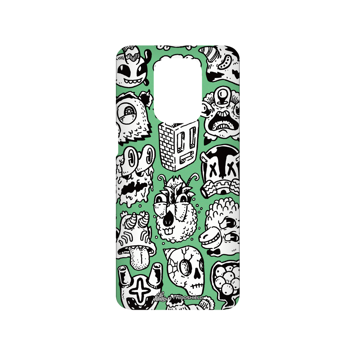 RhinoShield X Lei Melendres SolidSuit Redmi Note 9S Case - Fun Portraits Heads 02.1