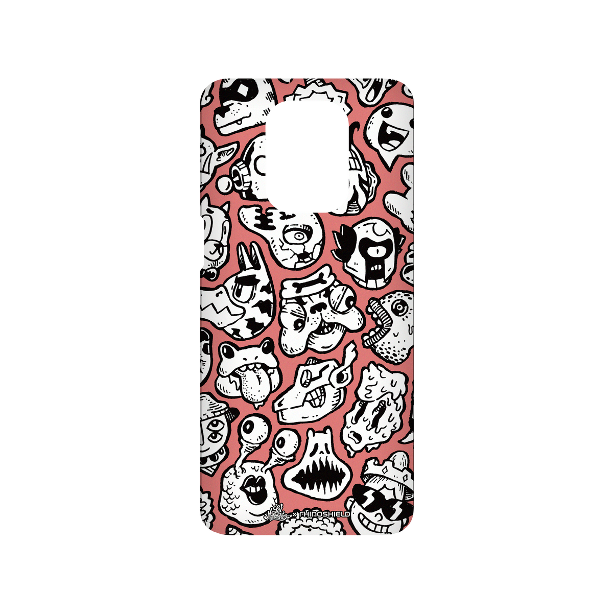 RhinoShield X Lei Melendres SolidSuit Redmi Note 9S Case - Puzzle Heads Red Heads 04.1
