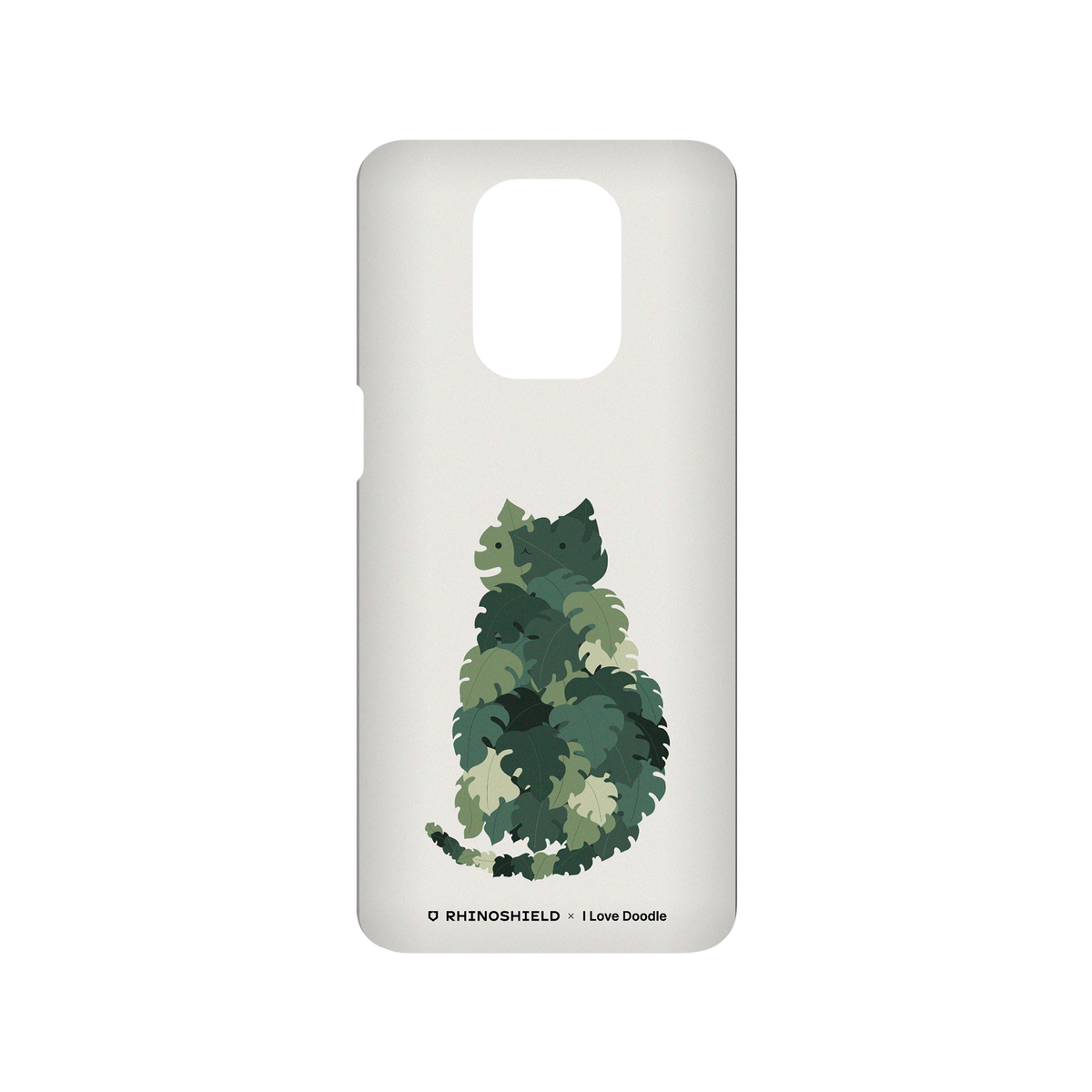 RhinoShield X I Love Doodle SolidSuit Redmi Note 9 Pro (4G) Case - Cat and Plant - Meowstera