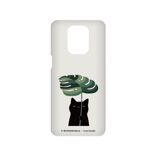 RhinoShield X I Love Doodle SolidSuit Redmi Note 9 Pro (4G) Case - Cat and Plant - Umbrella