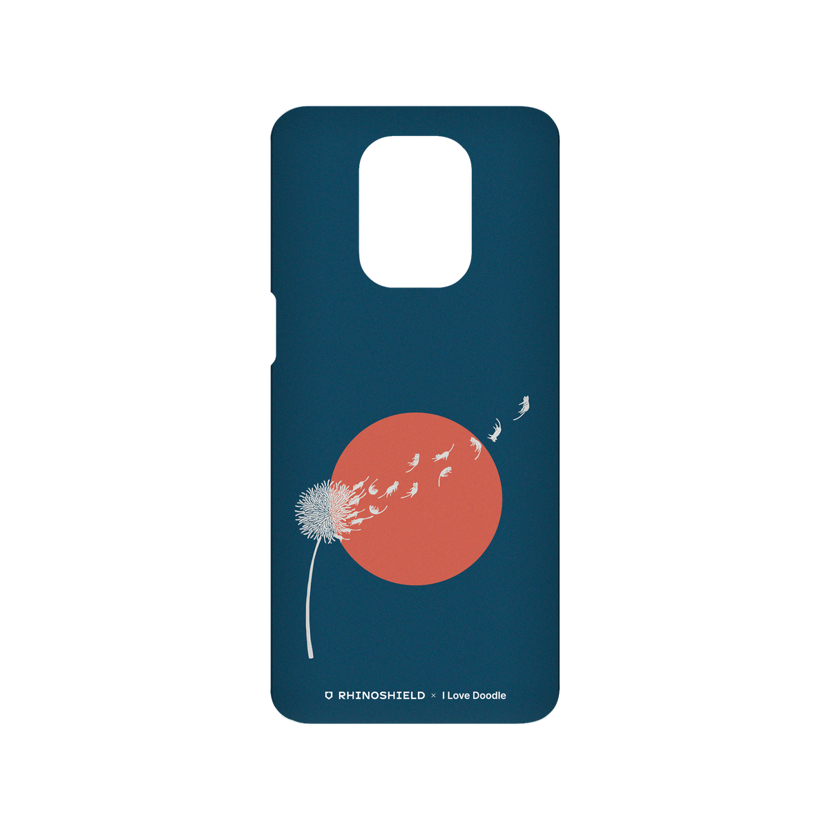 RhinoShield X I Love Doodle SolidSuit Redmi Note 9 Pro (4G) Case - Cat and Plant - Dandelion