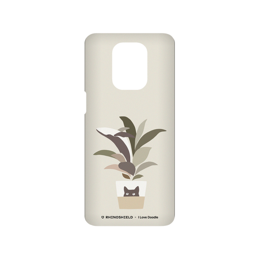 RhinoShield X I Love Doodle SolidSuit Redmi Note 9 Pro (4G) Case - Cat and Plant - A Leaf of a Whale