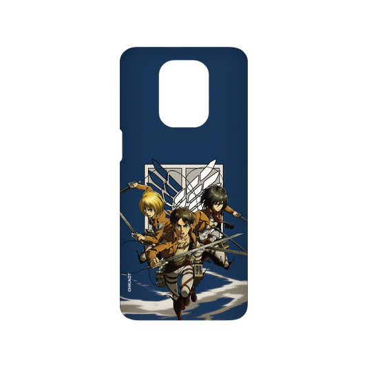RhinoShield X Attack on Titan SolidSuit Redmi Note 9 Pro (4G) Case - Eren, Mikasa, and Armin