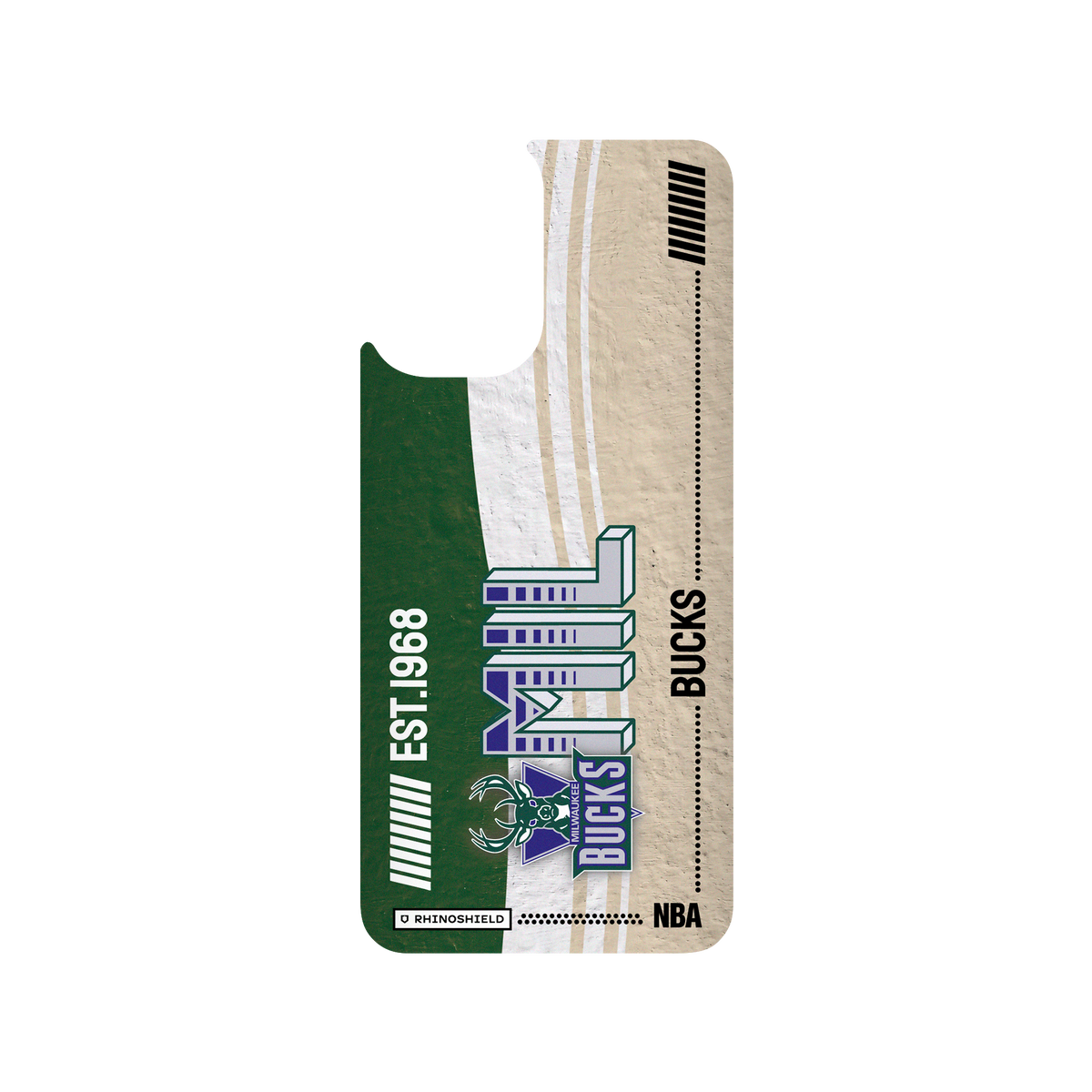 紅米 Note 10 (4G) 犀牛盾SolidSuit聯名設計款防摔背蓋手機殼 NBA - 復古球員卡-密爾瓦基公鹿 Milwaukee Bucks - Vintage Card