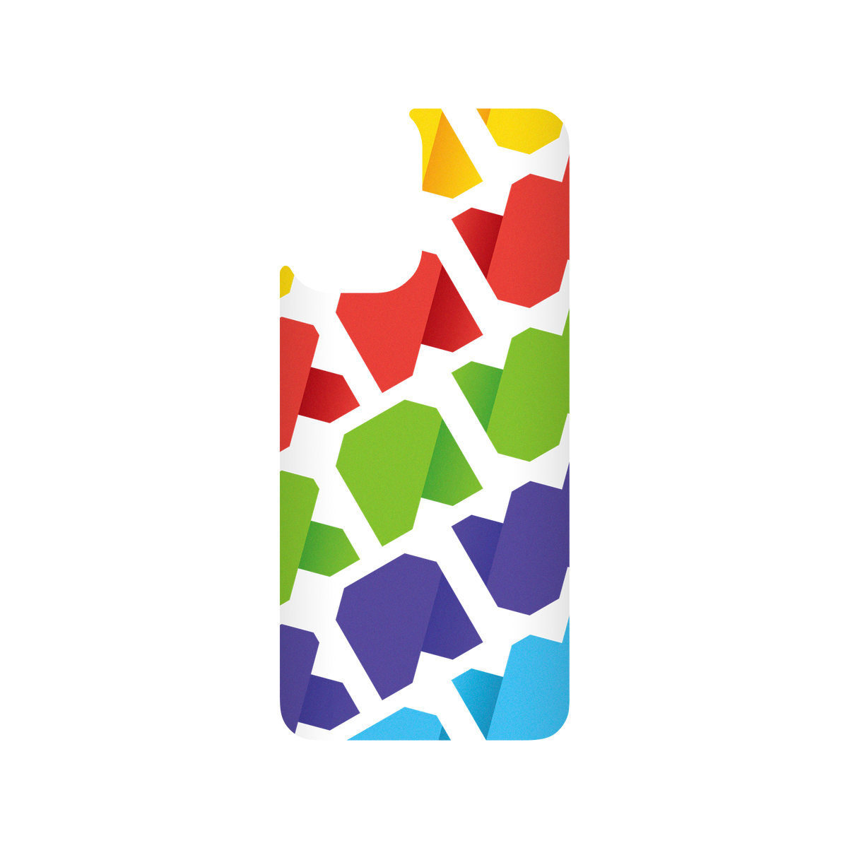 RhinoShield X JOCR SolidSuit Redmi Note 10S Case - Raw Rainbow Pattern Big