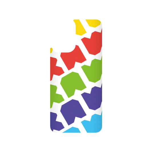 RhinoShield X JOCR SolidSuit Redmi Note 10 (4G) Case - Raw Rainbow Pattern Big