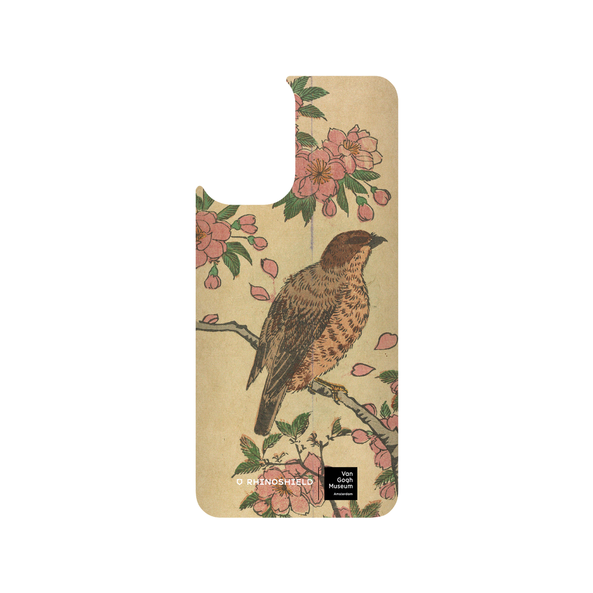 RHINOSHIELD X Van Gogh Museum  SolidSuit Redmi Note 10S Case - Cherry Blossoms and Shrike - Utagawa Hiroshige III