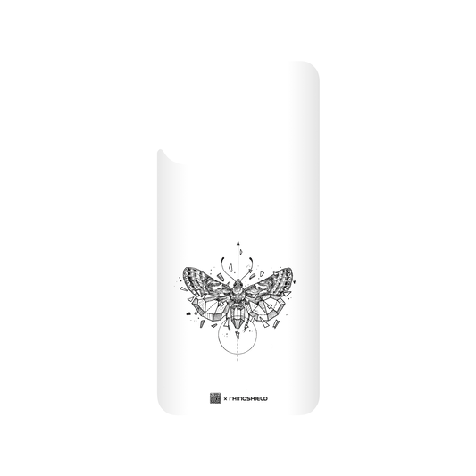 RhinoShield X Kerby Rosanes SolidSuit Redmi Note 10S Case - Geo Moth - Black