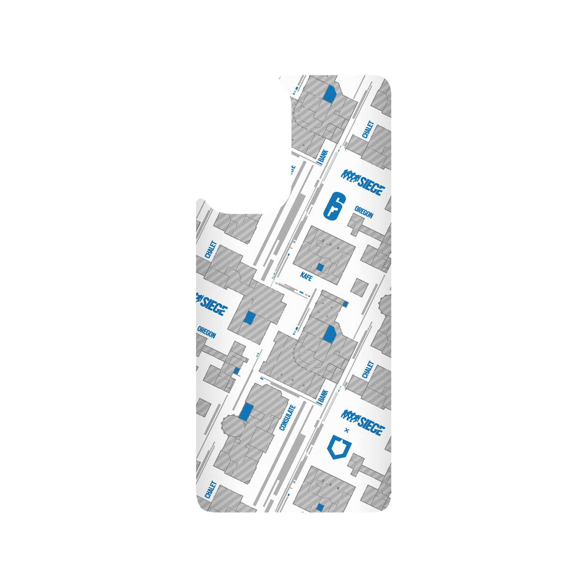 RhinoShield X 6: Siege SolidSuit Redmi Note 10 Pro 4G (Global) Case - Map - Blue