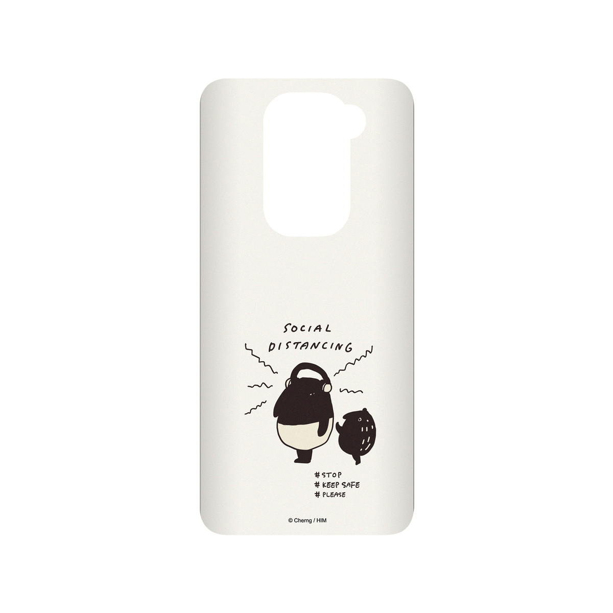 RHINOSHIELD X LAIMO SolidSuit Redmi Note 9 (4G Global) Case - SOCIAL DISTANCING