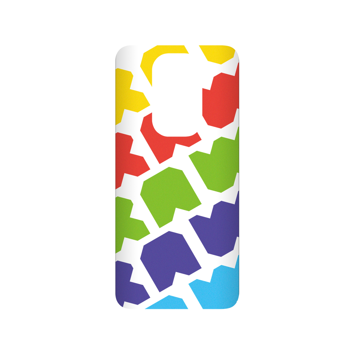 RhinoShield X JOCR SolidSuit Redmi Note 9 (4G Global) Case - Raw Rainbow Pattern Big