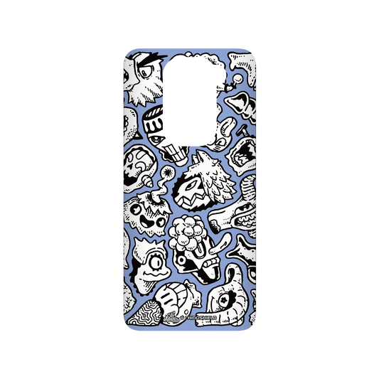 RhinoShield X Lei Melendres SolidSuit Redmi Note 9 (4G Global) Case - Puzzle Heads Blue Heads 03.1