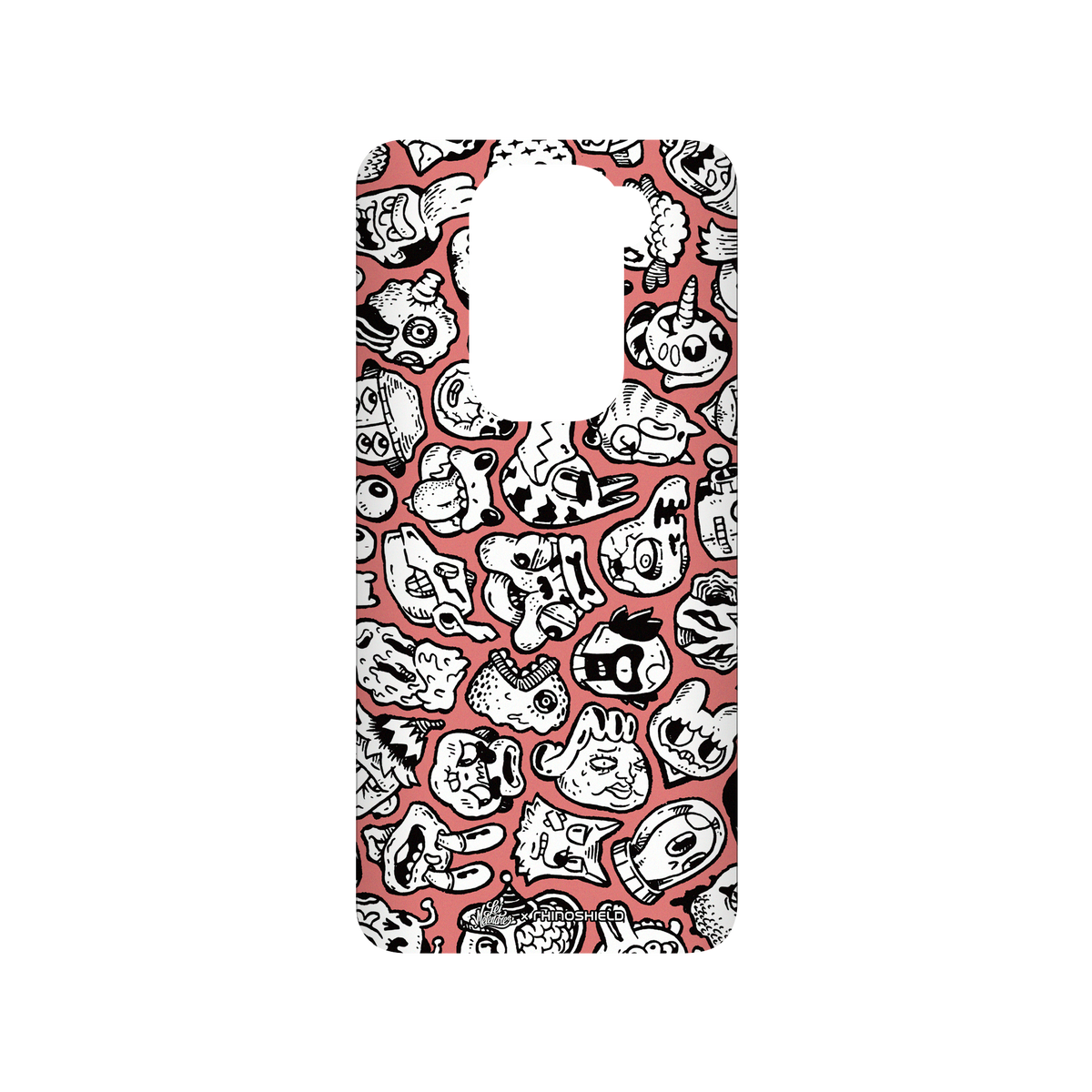 RhinoShield X Lei Melendres SolidSuit Redmi Note 9 (4G Global) Case - Puzzle Heads Red 2 Heads 04.2
