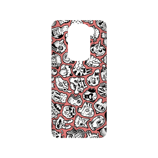 RhinoShield X Lei Melendres SolidSuit Redmi Note 9 (4G Global) Case - Puzzle Heads Red 2 Heads 04.2