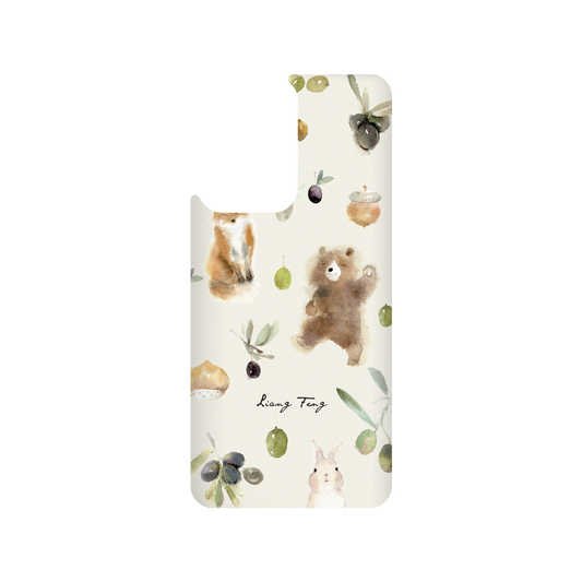 RhinoShield X Liang Feng SolidSuit Xiaomi 11T Case - Olives and Animals