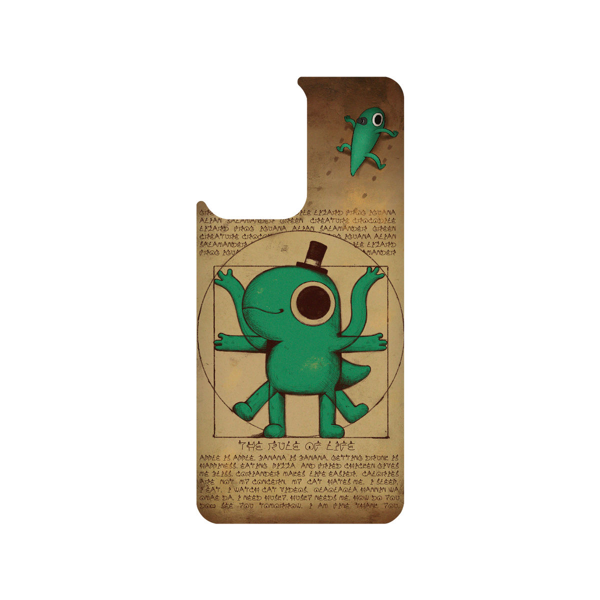 RhinoShield X Incrediville SolidSuit Xiaomi 11T Pro Case - Vitruvian Lizard