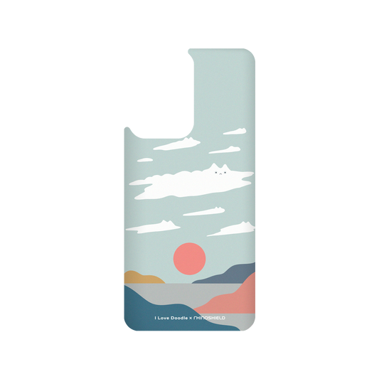 RhinoShield X I Love Doodle SolidSuit Xiaomi 11T Case - Cat Landscape - Cloud