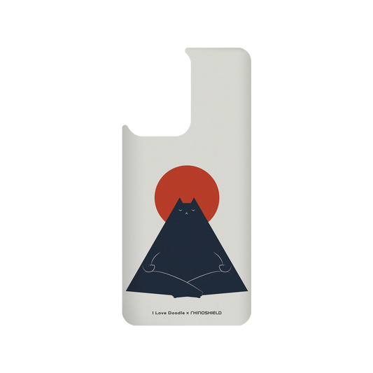 RhinoShield X I Love Doodle SolidSuit Xiaomi 11T Case - Cat Landscape - Meditation