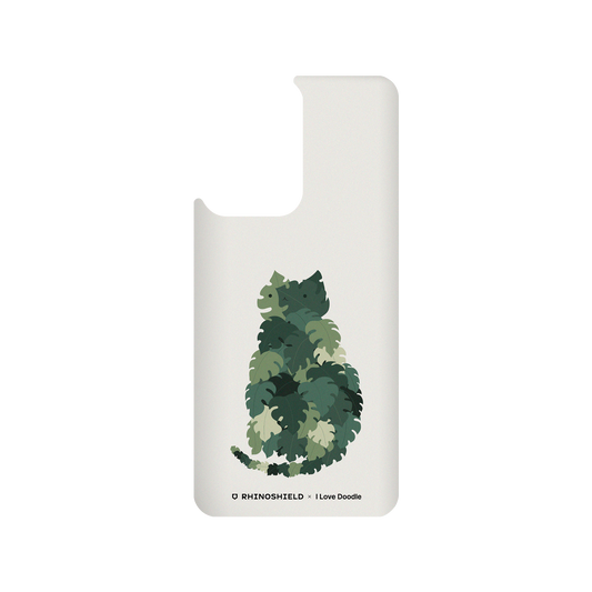 RhinoShield X I Love Doodle SolidSuit Xiaomi 11T Case - Cat and Plant - Meowstera