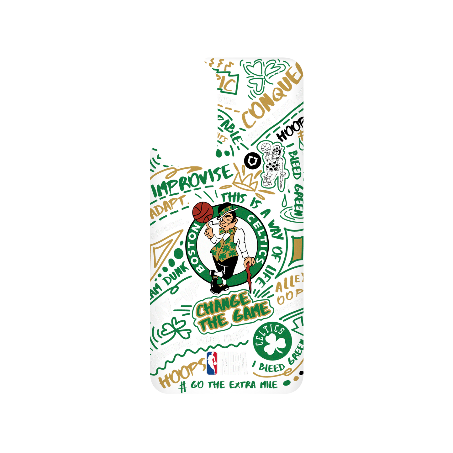 RhinoShield X NBA SolidSuit Redmi Note 11 (4G Global) Case - Boston Celtics - Graffiti