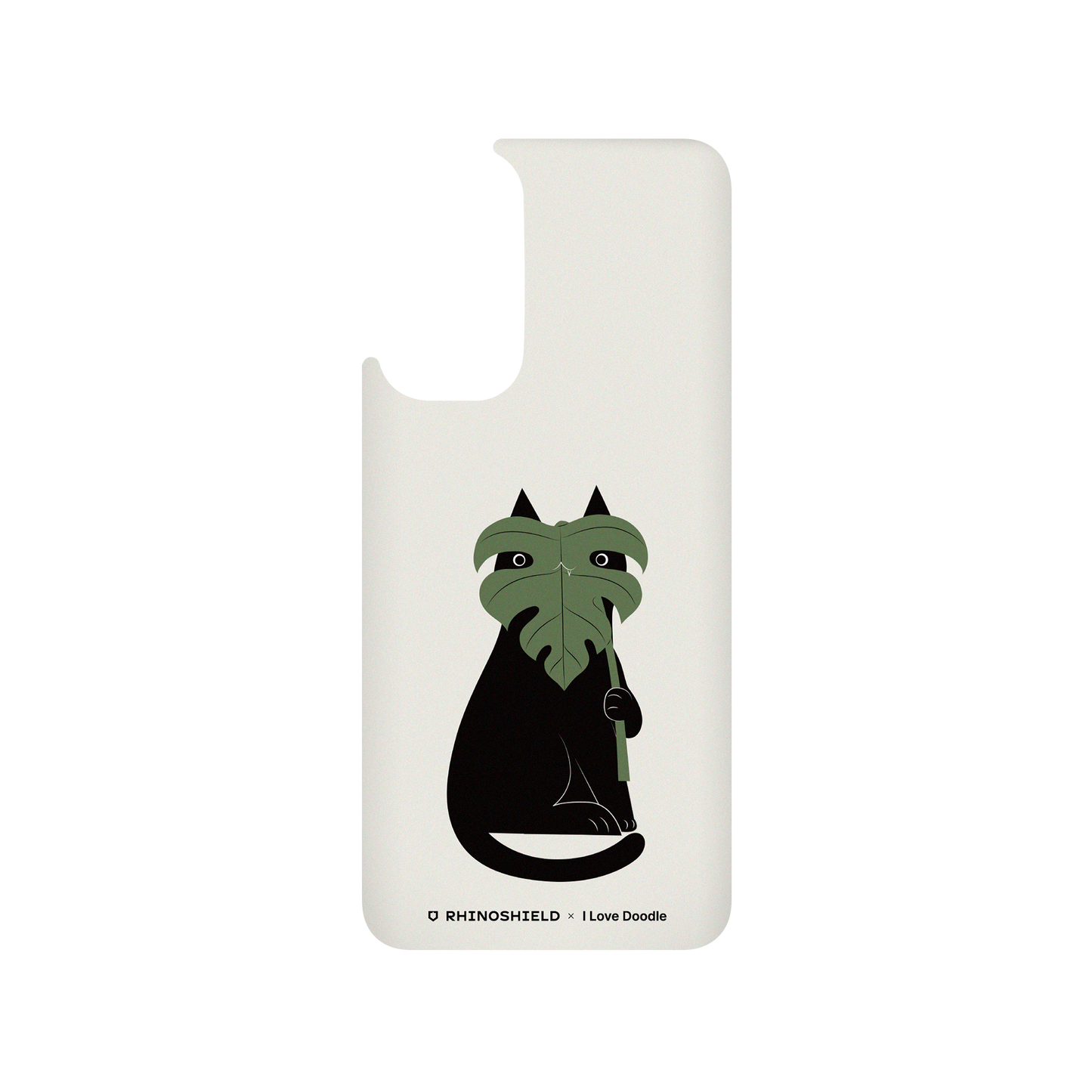 RhinoShield X I Love Doodle SolidSuit Redmi Note 11 (4G Global) Case - Cat and Plant - Monstera