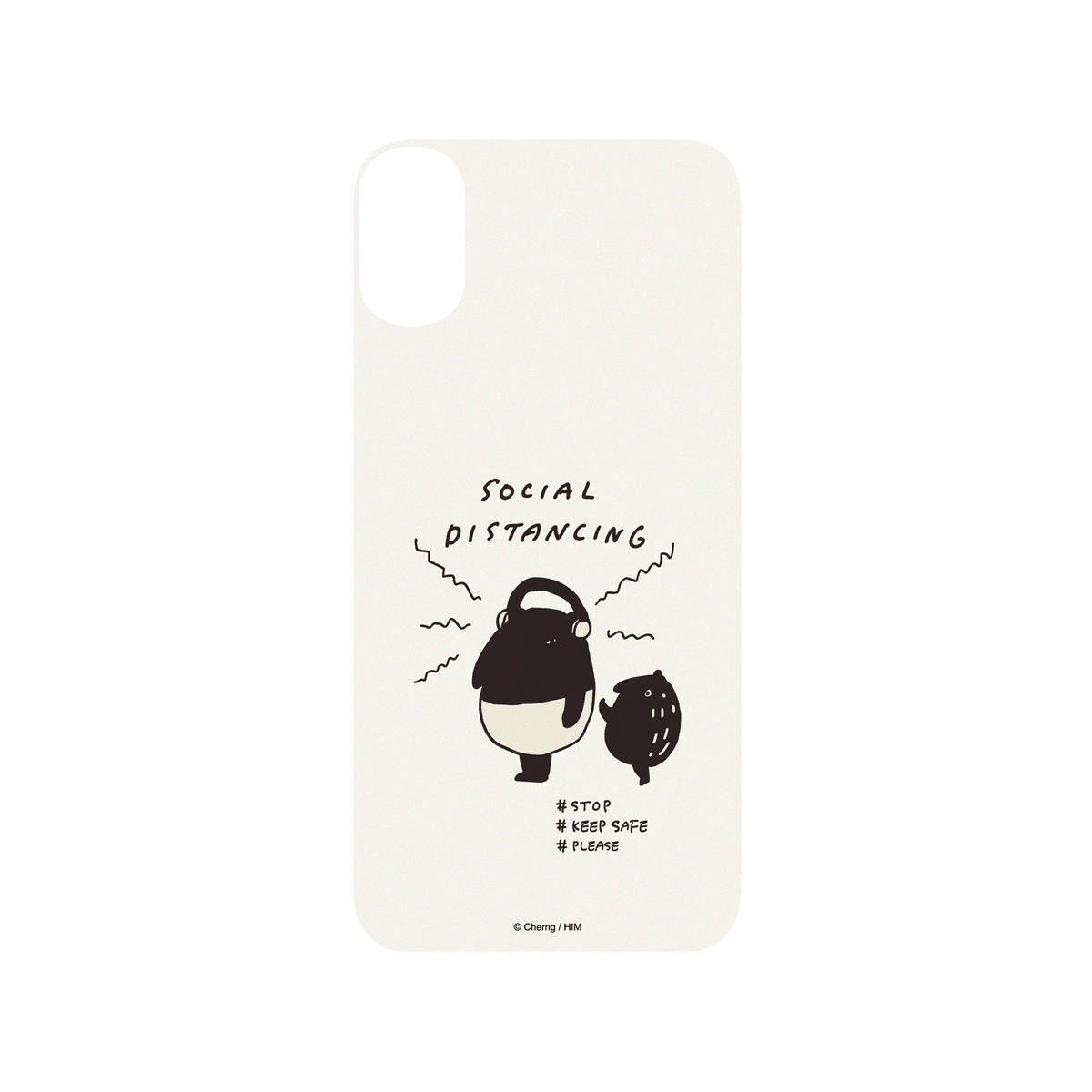 RHINOSHIELD X LAIMO SolidSuit iPhone X Case - SOCIAL DISTANCING