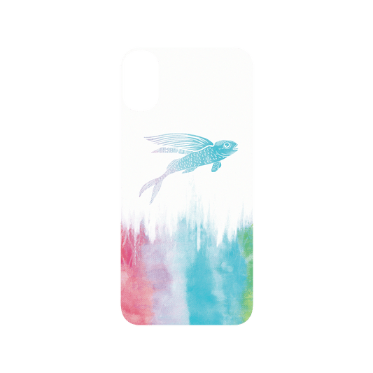 RhinoShield X WasangShow SolidSuit iPhone X Case - Flying Fish in Waves (Rainbow)