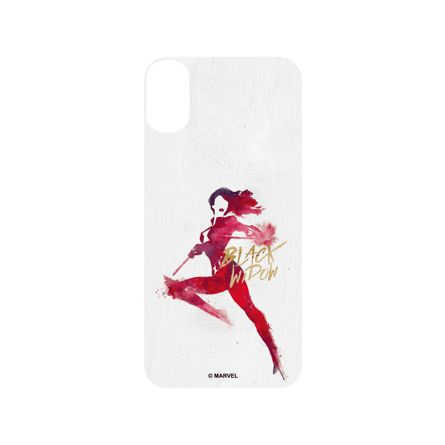 iPhone XS 犀牛盾SolidSuit防摔背蓋手機殼 Marvel 漫威 - 黑寡婦-塗鴉版