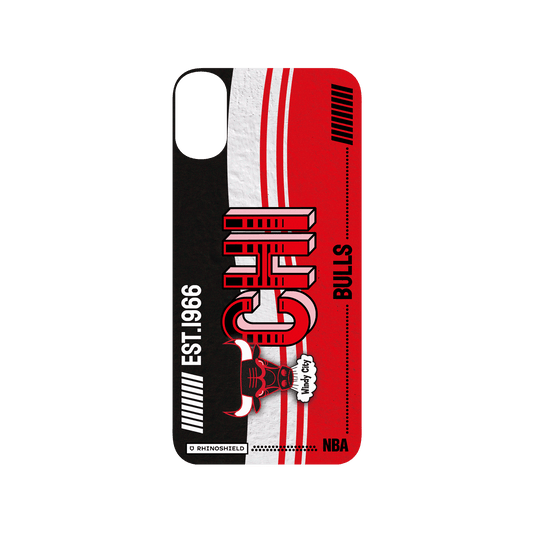 iPhone X 犀牛盾SolidSuit聯名設計款防摔背蓋手機殼 NBA - 復古球員卡-芝加哥公牛 Chicago Bulls - Vintage Card