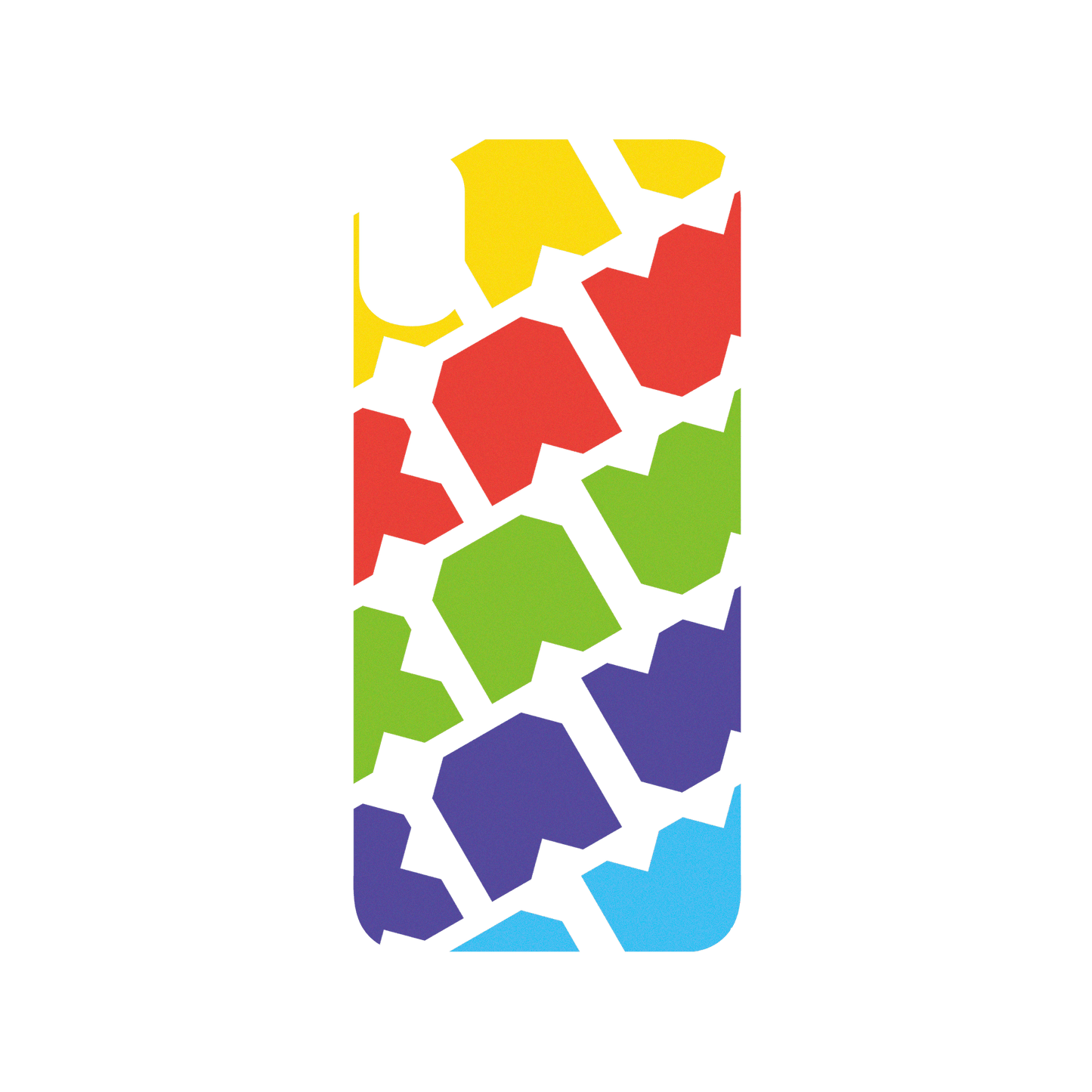 RhinoShield X JOCR SolidSuit iPhone X Case - Raw Rainbow Pattern Big