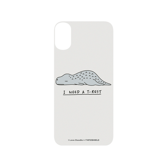 RhinoShield X I Love Doodle SolidSuit iPhone XS Case - I Need A T-rest