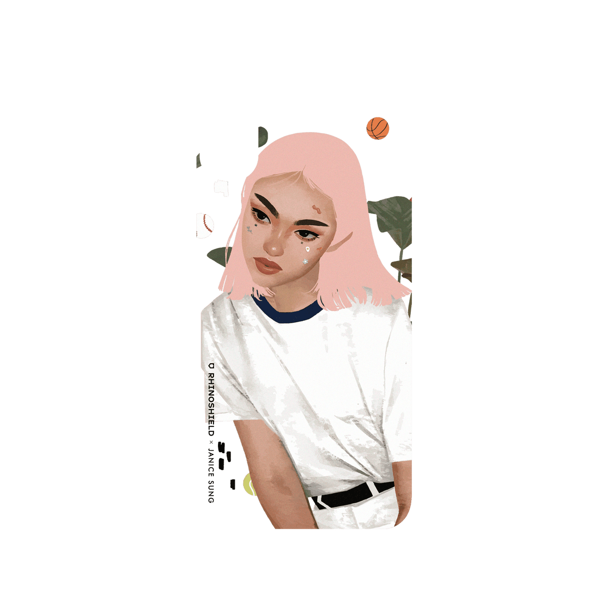 RhinoShield X Janice Sung SolidSuit iPhone X Case - Pink Sand