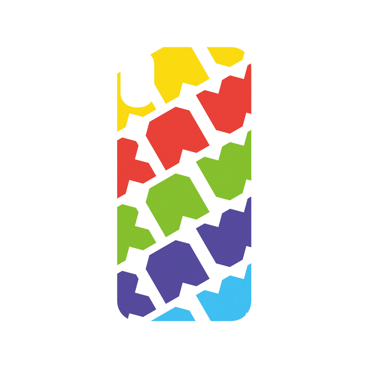 RhinoShield X JOCR SolidSuit iPhone XR Case - Raw Rainbow Pattern Big