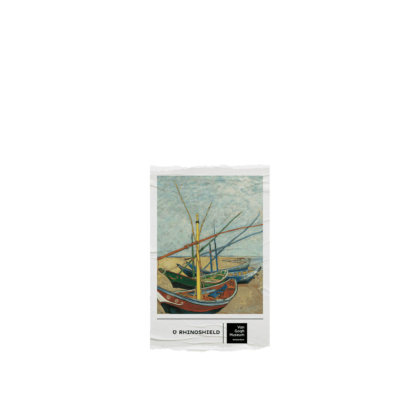 RHINOSHIELD X Van Gogh Museum  SolidSuit iPhone XR Case - Fishing Boats on the Beach - Ticket
