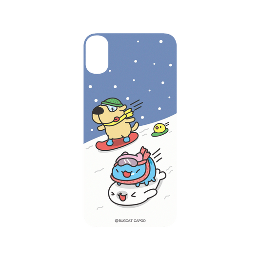 RhinoShield X BUGCAT CAPOO SolidSuit iPhone XS Max Case - Fun of Skiing