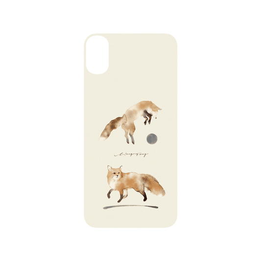 RHINOSHIELD X Liang Feng SolidSuit iPhone XS Max Case - foxes