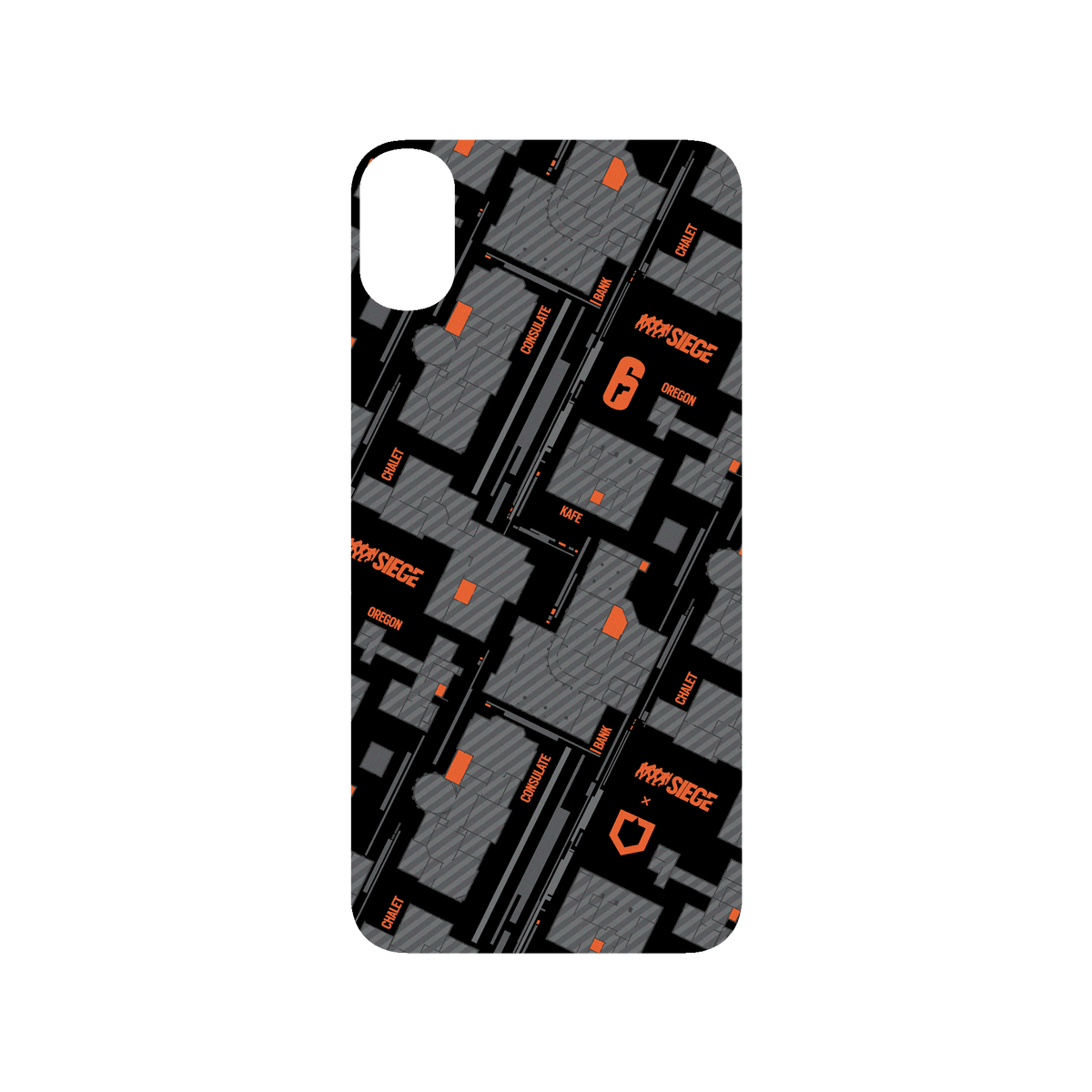 RhinoShield X 6: Siege SolidSuit iPhone XS Max Case - Map - Orange