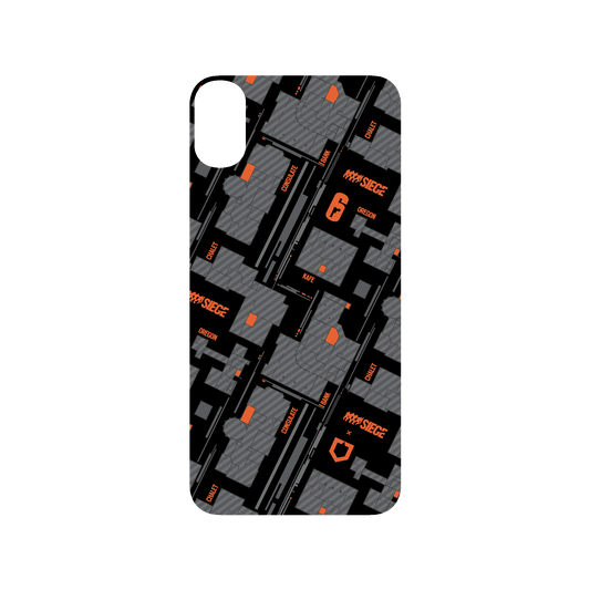 RhinoShield X 6: Siege SolidSuit iPhone XS Max Case - Map - Orange